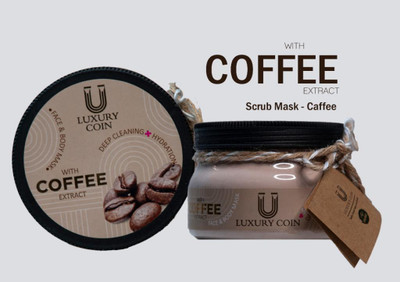 ماسک اسکراب صورت و بدن قهوه لاکچری کوین | Luxury Coin